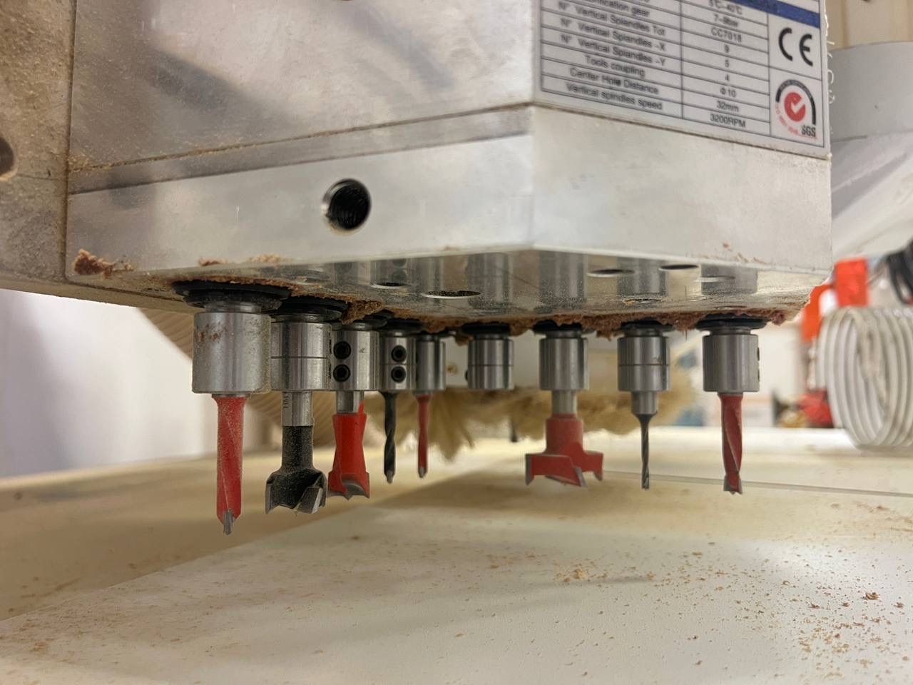 CNC drill head