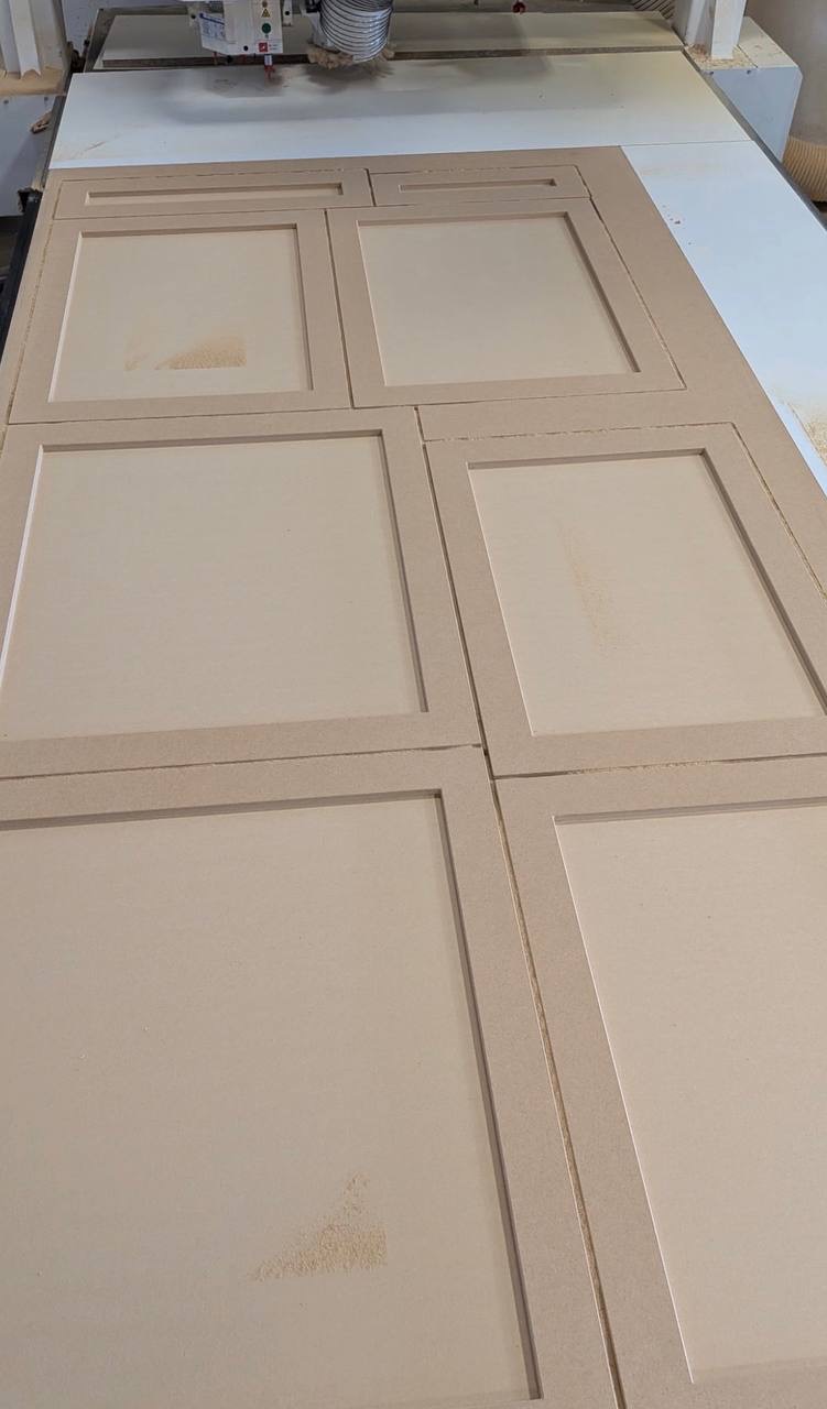 CNC cutting shaker doors